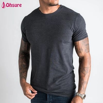 Nuovi abiti sportivi da uomo casual abbigliamento fitness palestra maglietta semplice t-shirt Bamboo Fitted Gym Shirt T-shirt sportiva personalizzata