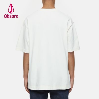 T-shirt estiva da uomo di alta qualità con manica corta T-shirt sportive di grandi dimensioni in seta fredda riciclata in cotone originale personalizzato
