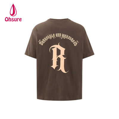 Ohsure Design personalizzato streetwear con logo 100% cotone alla moda Tie-Dye T-shirt grafica oversize da uomo
