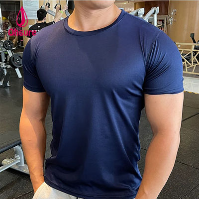 Ohsure Men T-shirt estiva a manica corta Seta fredda Riciclata Alta qualità Xilitolo Cotone Logo privato personalizzato T-shirt da palestra per uomo