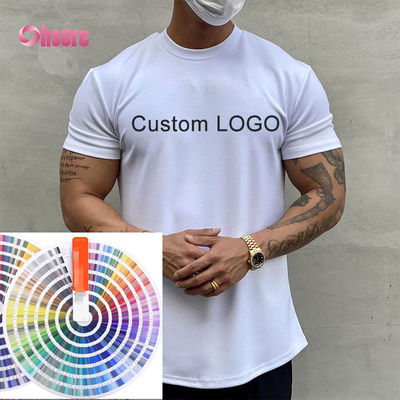 Personalizza abbigliamento da ginnastica per uomini abbigliamento da ginnastica moda abbigliamento sportivo in borsa abbigliamento sportivo all'ingrosso magliette da ginnastica stampate casual per uomini
