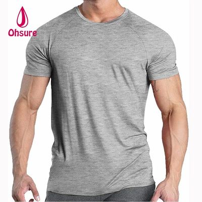 T-shirt sportivo in tessuto rinfrescante al xilitolo, manica corta, palestra, corsa, asciugatura rapida