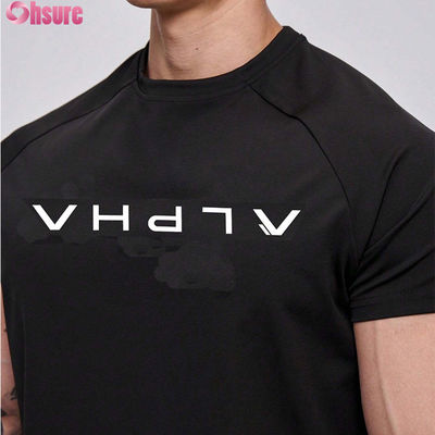 Ingrosso di alta qualità Quick Dry Running Athletic T-shirt sportiva maschile logo personalizzato allenamento palestra cotone T-shirt sportive brevi