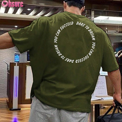 T-shirt sportivo da uomo personalizzato all'ingrosso, a manica corta, asciugatura rapida, fitness, abbigliamento sportivo, magliette sportive atletiche da uomo