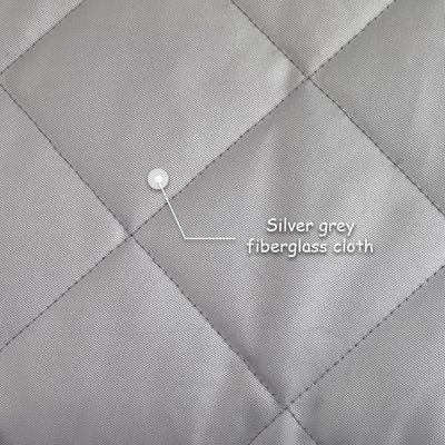 Litong  Fonoassorbente Ignifugo per Edilizia Esterna Grigio Argento Coperta Acustica Barriera Acustica
