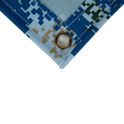 Litong all'ingrosso Tissu a tela impermeabile Verniciatura Blu Camuffamento Silicio Organico Tela di tela