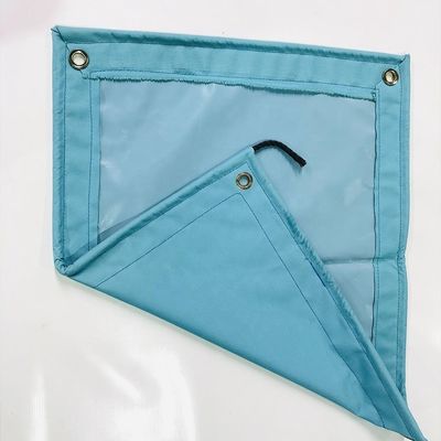 Teloni rivestiti in tessuto Oxford di dimensioni personalizzate, telo di plastica, copertura, tenda, blu chiaro, tessuto rivestito