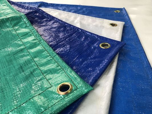 Litong Blu-argento PE Tarpaulin Cargo leggero Copertura blu-arancione Sacchetto 150gm Tarpaoli impermeabili