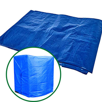 Verde 5OZ 6OZ Blu-argento Economy Tarpa PE Tarpaulin Tessuto impermeabile Materiale tarpa Piastra di plastica