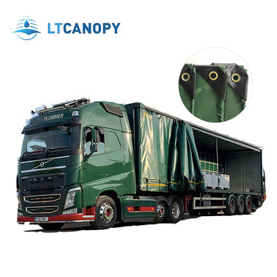 Teloni in PVC di alta qualità Ripstop Litong, colore verde scuro, impermeabili per camion, teloni di copertura per autocarri, tenda laterale in PVC