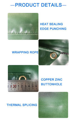 Teloni in PVC di alta qualità Ripstop Litong, colore verde scuro, impermeabili per camion, teloni di copertura per autocarri, tenda laterale in PVC
