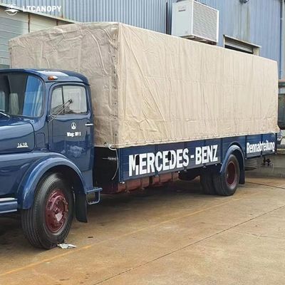Litong Alta resistenza alla trazione Khaki 1000d Pvc Tarpaulin Truck Cover