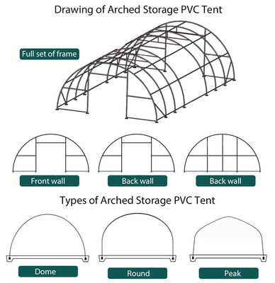Serre agricole per esterni Litong, giardino, piante, tunnel trasparente, magazzino, telone in PVC